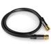 PremiumCord Satelitní antenní HQ kabel F male - F male (135 dB) 4x stíněný 1,5m kjqsat015