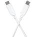 PremiumCord Silikónový kábel USB-C 60W 480Mbps biely extra mäkký a robustný kábel dlžky 1,5m ku31sa15w