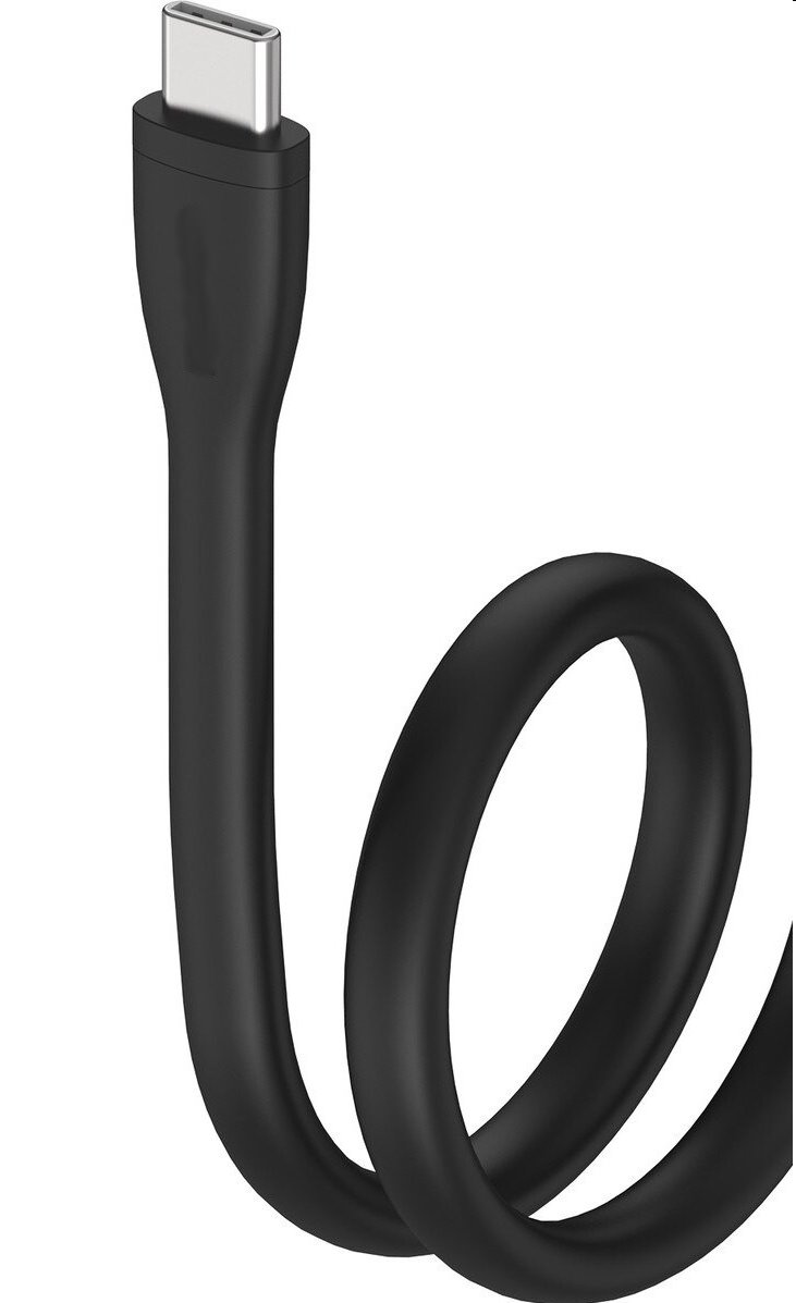 PremiumCord Silikónový kábel USB-C 60W 480Mbps čierny extra mäkký a robustný kábel dlžky 1,5m ku31sa15c
