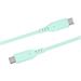 PremiumCord Silikónový kábel USB-C 60W 480Mbps tyrkysový extra mäkký a robustný kábel dlžky 1,5m ku31sa15t