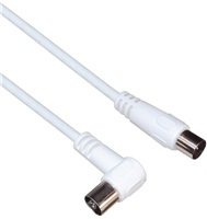 PREMIUMCORD TV kabel M/F konektor 90, 75 Ohm 20m ktmf20U