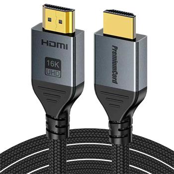 PremiumCord Ultra HD HDMI 2.2 kabel 16K@60Hz, 8K@240Hz, 4K@480Hz zlacené 1m kphdm22h1
