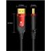 PREMIUMCORD Ultra High Speed HDMI 2.1 optický fiber kabel 8K@60Hz, zlacené 20m kphdm21r20