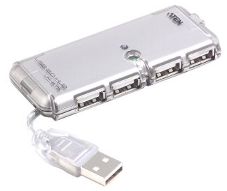 PremiumCord USB 2.0 HUB 4-portový bez napájení ku2hub4ws