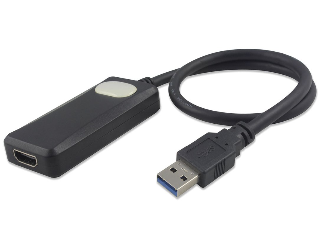 PremiumCord USB 3.0 adaptér na HDMI se zvukem, FULL HD 1080p khcon-08