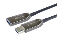 PremiumCord USB 3.0 prodlužovací optický AOC kabel A/Male - A/Female 50m ku3opt50