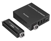 PremiumCord USB 3.2 5Gbps Super-speed 4-portový 150m Multi-mode optický extender kuext5