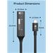 PremiumCord USB 3.2 Gen 2 repeater a prodlužovací kabel C-Male-A-Female, 10Gbps Aluminium 10m ku3rep10bl