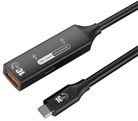 PremiumCord USB 3.2 Gen 2 repeater a prodlužovací kabel C-Male-A-Female, 10Gbps Aluminium 10m ku3rep10bl