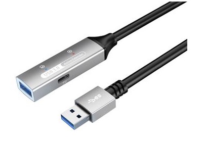 PremiumCord USB 3.2 repeater a predlžovací kábel Male-Female, 5Gbps Aluminium 15m ku3rep15al