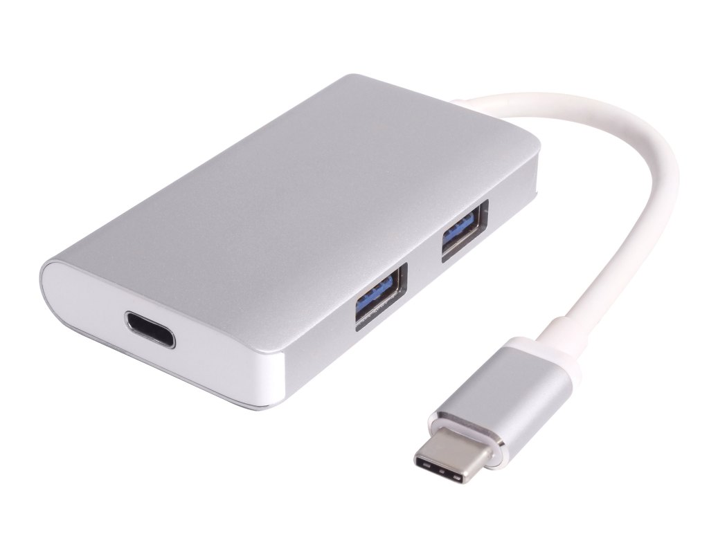 PremiumCord USB-C hub 2xUSB 3.0+PD charge ku31hub05