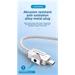 PremiumCord USB-C kabel s tlačítkem pro odpojení USB-C jednou rukou, rychlé nabíjení 6A, bavlněný oplet 2m ku31co2