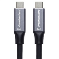 PremiumCord USB-C kabel (USB 3.2 Gen 2, 5A, 100W, 10Gbit/s ) černý 5m ku31cr5