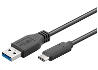 PremiumCord USB-C/male - USB 3.0 A/Male, černý, 1m ku31ca1bk