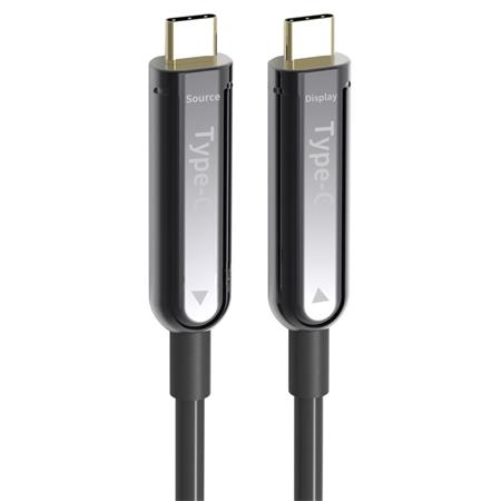 PremiumCord USB-C optický fiber video AOC kabel rozlišení 4K@60Hz 1080p délka:20m kufib1-20