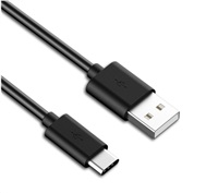 PremiumCord - USB kabel - USB-C (M) do USB (M) - USB 3.1 - 3 A - 1 m - lisovaný - černá
