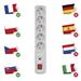 Prepäťová ochrana – 5 zásuviek, 3m, sivá 8595025386007 P53874