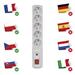 Prepäťová ochrana – 5 zásuviek, 3m, sivá 8595025386007 P53874