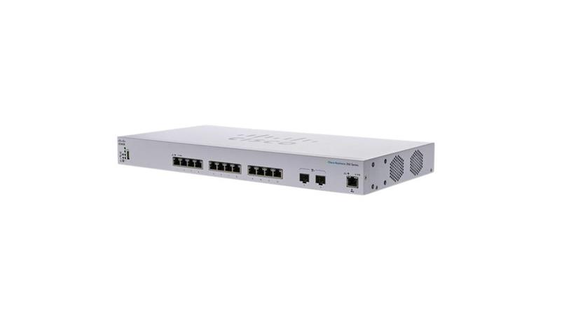 Prepínač Cisco CBS350-12XT-EU, 10x10GbE, 2x10GbE RJ45/SFP+ CBS350-12XT-EU-RF