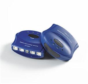 Prepínač dat 2 : 1 manualni (2 xUSB 2.0) - 2PC, 1 zařízení 14.01.2332