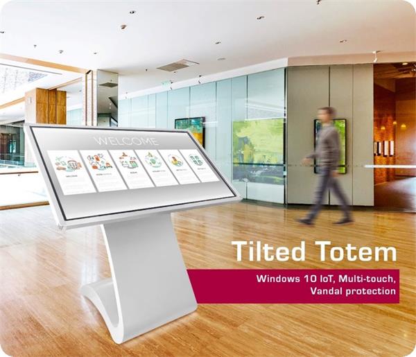 Prestigio DS Indoor 43” tilted totem (Slim), FHD: 1920x1080, 10 touch, OS WIN10, DS SW PDSIM43SWT6P