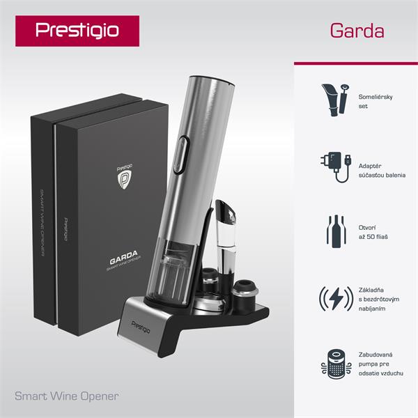 Prestigio Garda, automatický otvárač vína, Somelier sada PWO105SL