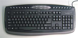 Prestigio multimediálna klávesnica, USB, čierna, SK PKB03SK