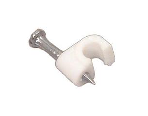 Príchytka s klinčekom Easy Product pro kabel 7mm, bílá, balení 100ks