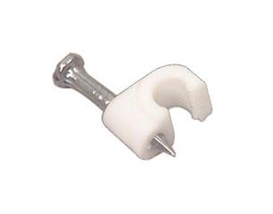 Príchytka s klinčekom Easy Product pro kabel 7mm, bílá, balení 100ks