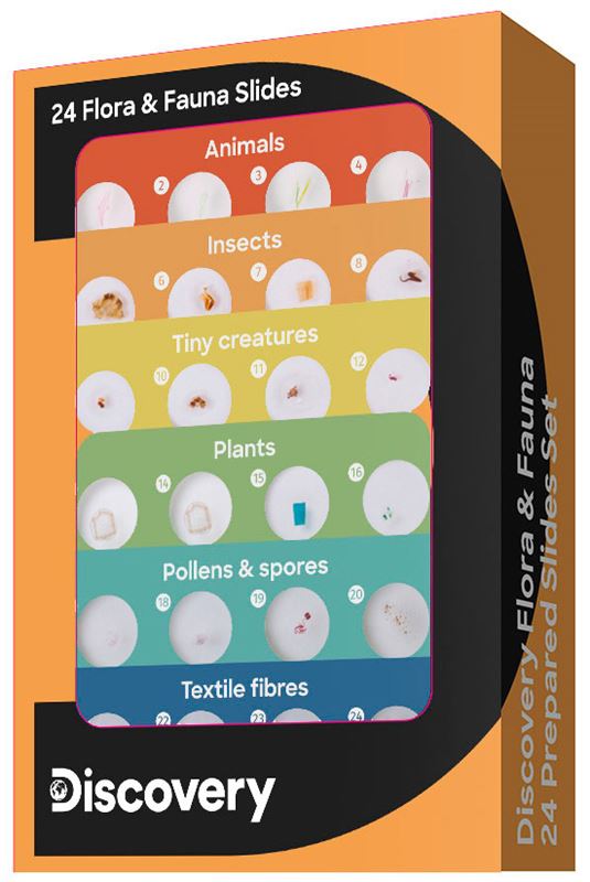 Príslušenstvo Discovery Flora & Fauna 24 Prepared Slides Set - sada hotových preparátů 78226