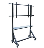 Profesionální vozík/stojan držák na televizory 55-100", pojezdová kolečka s brzdou, OMB VIDEO TROLLEY