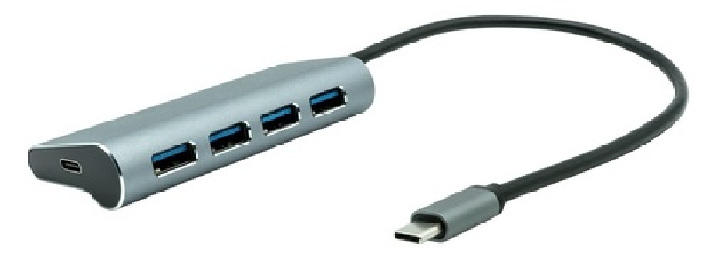 ProXtend USB-C MultiHub 5v1 - 4x USB-A + 1x USB-C s napájením NTB až 65W PX-USBC-MULTI5-001