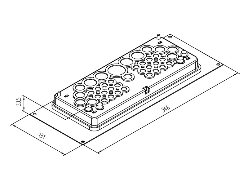 Průchodka Triton pro kabely pro SAC SXC-SA-K01-X1