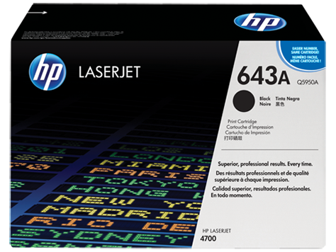 Q5950A Toner Black Color LaserJet 4700 11k. pages