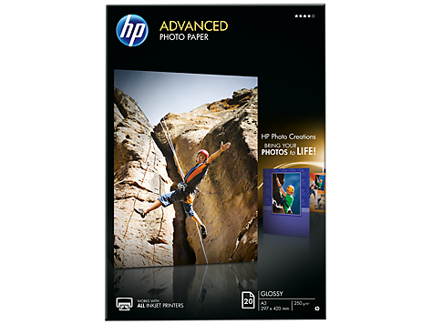 Q8697A HP Advanced Glossy Photo Paper 250g A3 20sh.