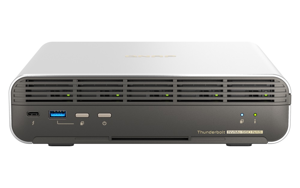 QNAP TBS-h574TX-i5-16G (12core, 16GB RAM, 5x E1.S/M.2 slot, 1x 2,5GbE, 1x 10GbE, 2x Thunderbolt 4)