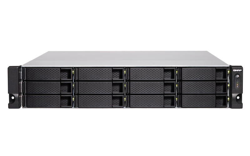 QNAP TS-1283XU-RP-E2124-8G (Xeon E 3,3GHz / 8GB ECC RAM / 12x SATA / 4x PCIe / 4x GbE / 2x 10G SFP+)