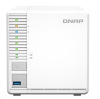 QNAP TS-364-4G (4core 2,9GHz, 4GB RAM, 3x SATA, 2x M.2 NVMe sloty, 3x USB, 1x 2,5GbE, 1x HDMI 1.4b)