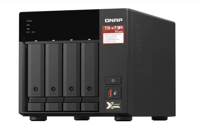 QNAP TS-473A-8G (Ryzen 2,2GHz / 8GB RAM / 4x SATA / 2x M.2 NVMe slot / 2x 2,5GbE / 2x PCIe / 4x USB)
