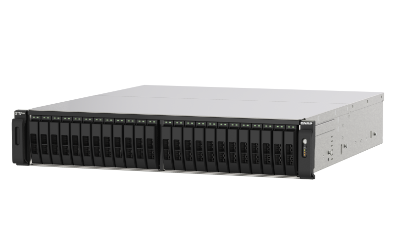 QNAP TS-h2483XU-RP-E2236-128G (EPYC 3,3GHz, ZFS, 128GB ECC RAM, 24x 2,5" U.2, 2x 2,5GbE, 4x 25 GbE TS-h2490FU-7302P-128G