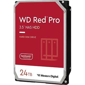 QNAP WD, HDD, Red Pro, SATA III, 3.5-inch, 24TB, WD241KFGX 7211324T-7050400-000-RS