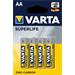 R6 4BP AA Superlife Zn VARTA