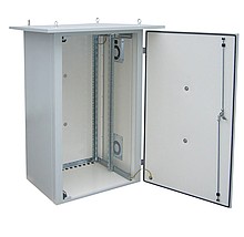 Rack termoizolovaný LC-07, 15U 700x400, RAL 7035 s vent. pravá bočnice LC-07-15U-74-25002-0P-G