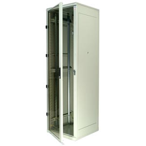 Rack Triton 19'' stojanový 45U/600x1000 prosklené dveře, šedý RMA-45-A61-XAX-A1