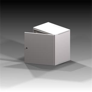 Rack Typ 3-8U/400 plechové dveře, šedý, IP66 5061885