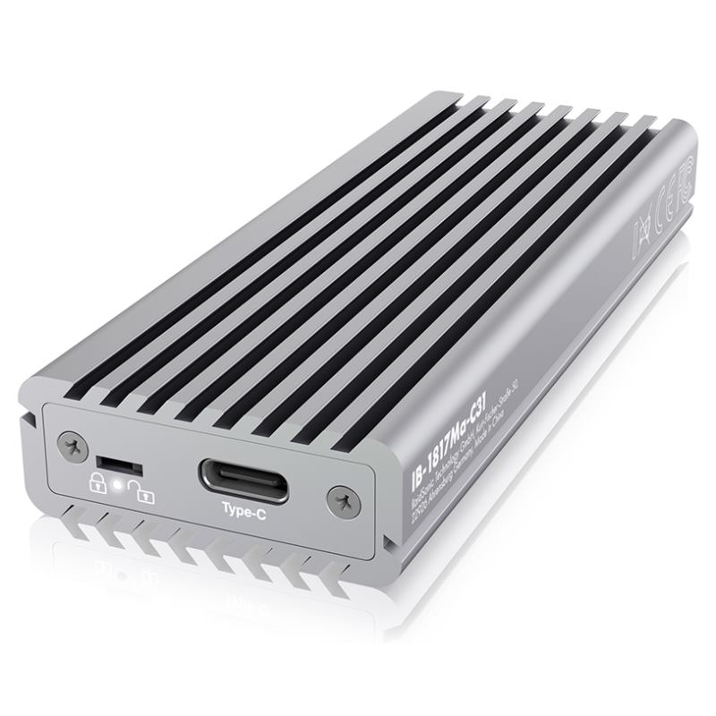 RAIDSONIC ICY Externý box M.2 NVMe silver IB-1817Ma-C31