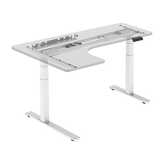 Rám rohového stola, elektricky nastaviteľná výška, organizér káblov v balení, antikolózny systém, b MOXYM16TWP