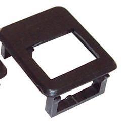 Rámeček pro keystone do patch panelu černý 3351