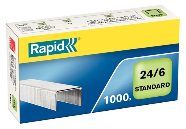 Rapid drátky Standard 24/6, 1000 ks