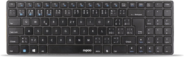 Rapoo E9100M klávesnice černá 6940056188847